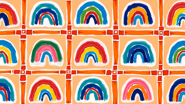 Colorful Rainbow Pattern