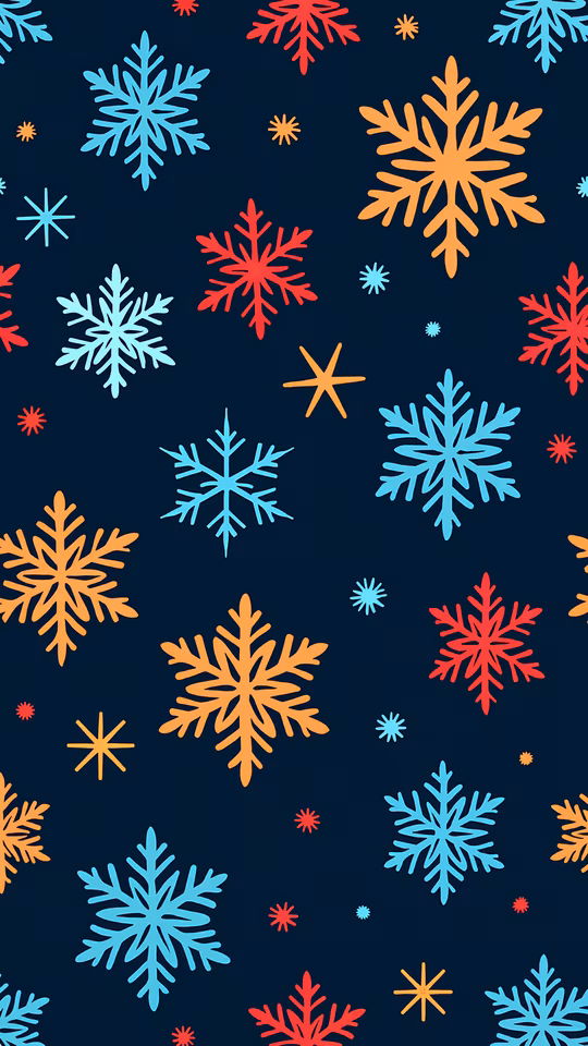 Colorful Snowflake Pattern