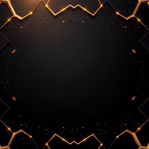 Dark Frame with Golden Accents