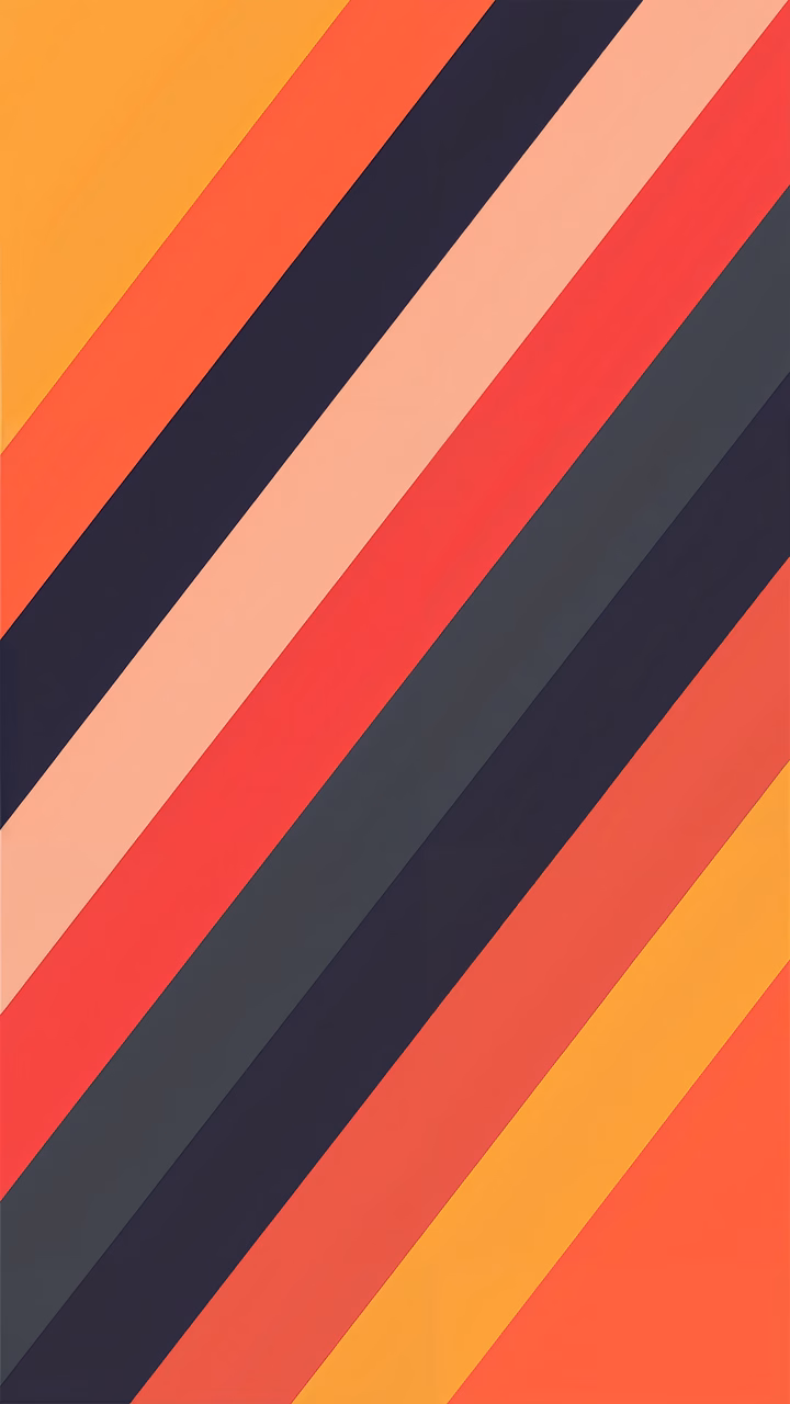 Abstract illustration with diagonal stripes in warm tones, creating a dynamic and energetic composition.