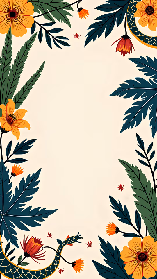 Floral Frame Illustration