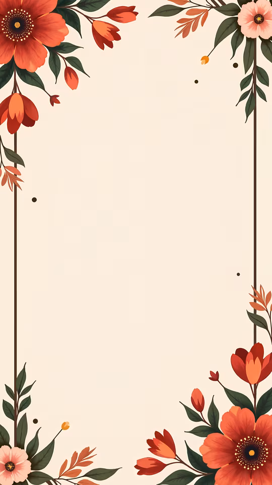 Floral Frame Illustration