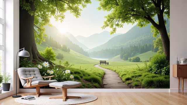 Forest Path Illustration