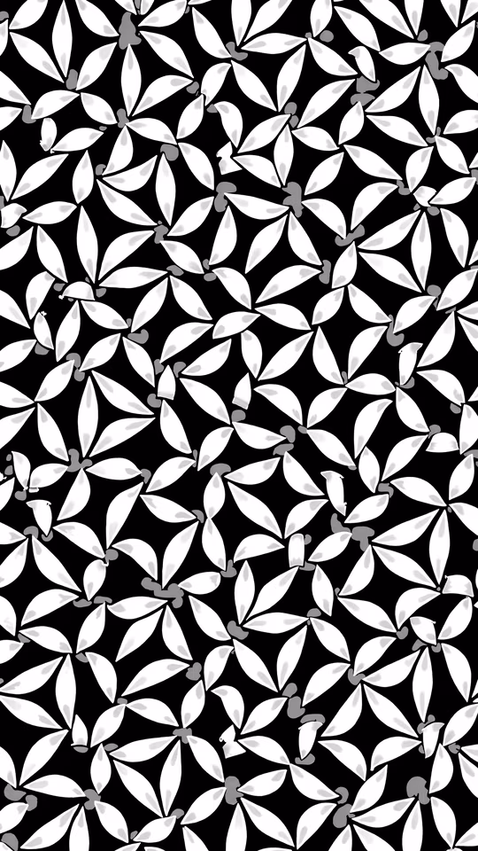 Geometric Leaves Pattern