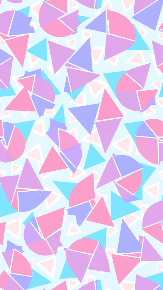 Geometric Pastel Triangles