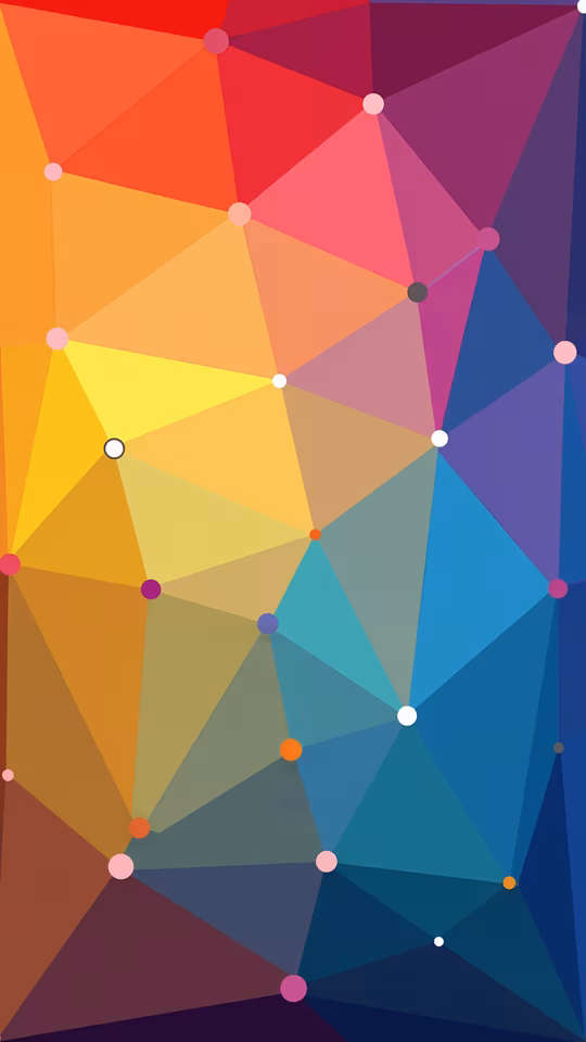 Geometric Rainbow Illustration