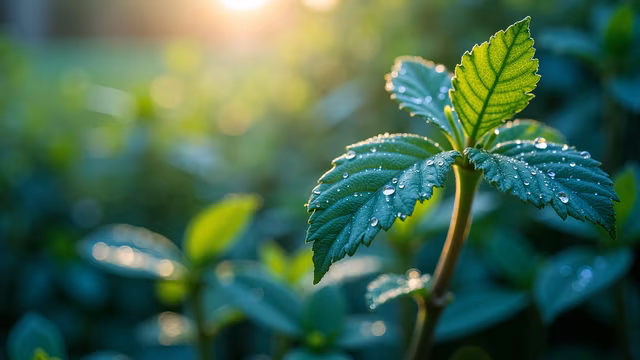 Glowing Green Leaves