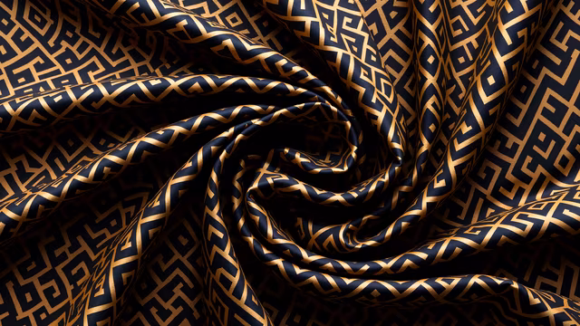 Golden Maze Pattern