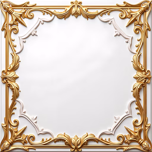 Golden Ornament Frame