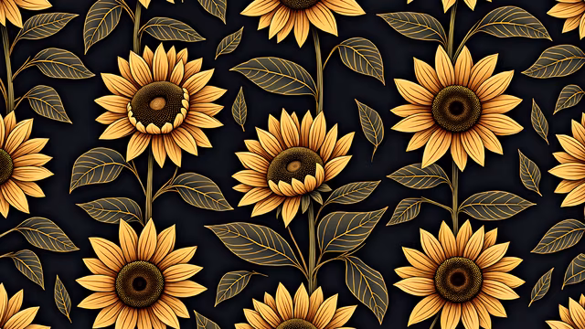 Golden Sunflowers