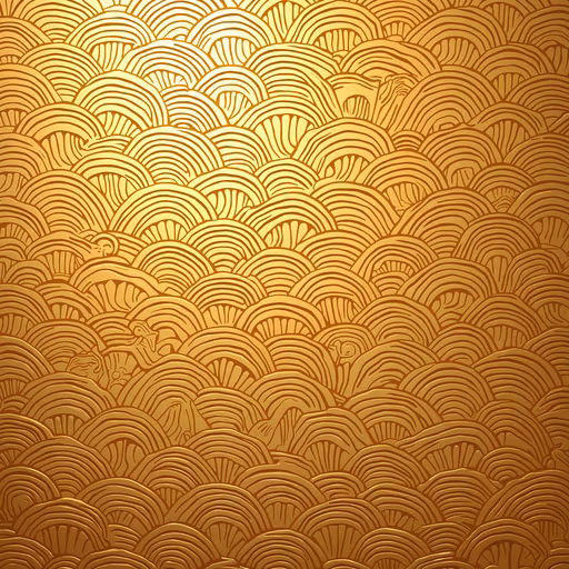 Golden Wave Illustration