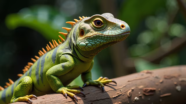 Green Iguana Portrait