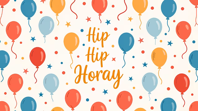 Hip Hip Horay Illustration