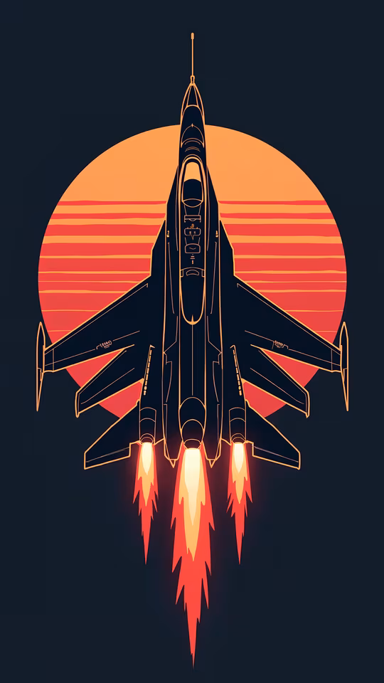 Jet Fighter Illustration