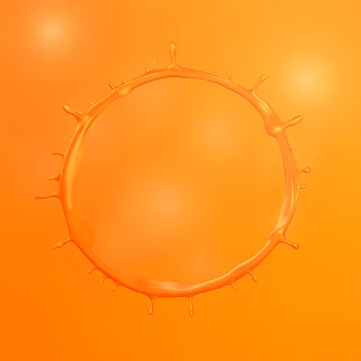 Orange Splash Illustration