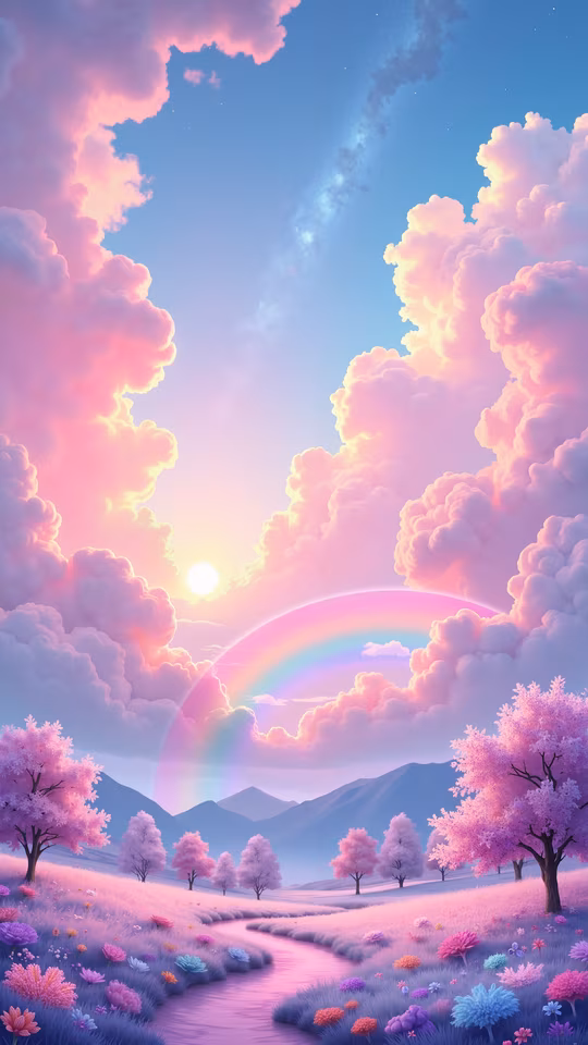 Pastel Dreamland Illustration