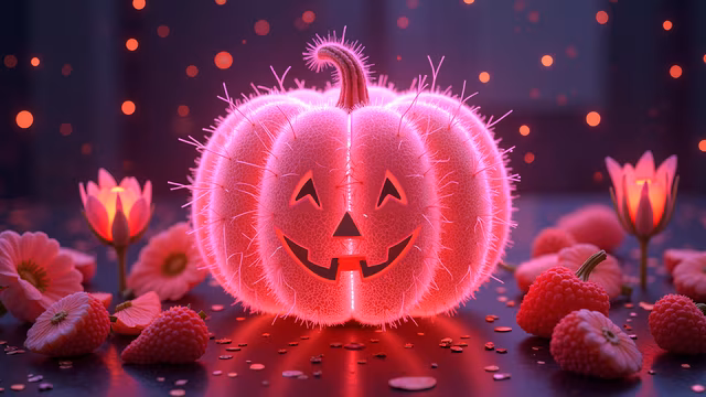 Pink Jack-o'-lantern