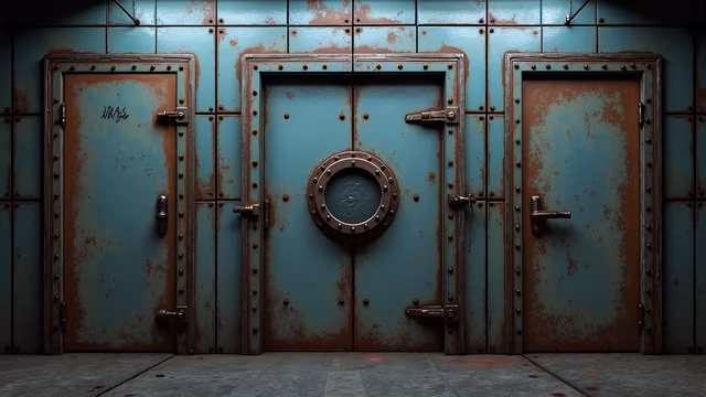 Rusty Doors Illustration