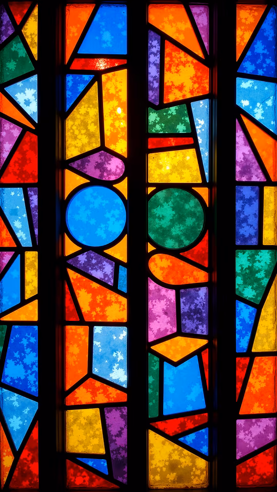 Stained Glass Window Illustration