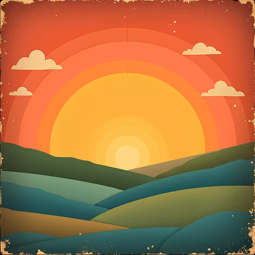 Sunset Illustration