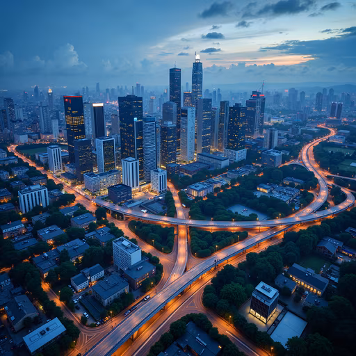 Urban Twilight Panorama
