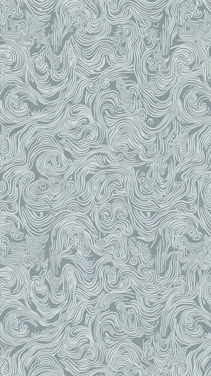Delicate waves in soothing light blues, creating a serene seascape.