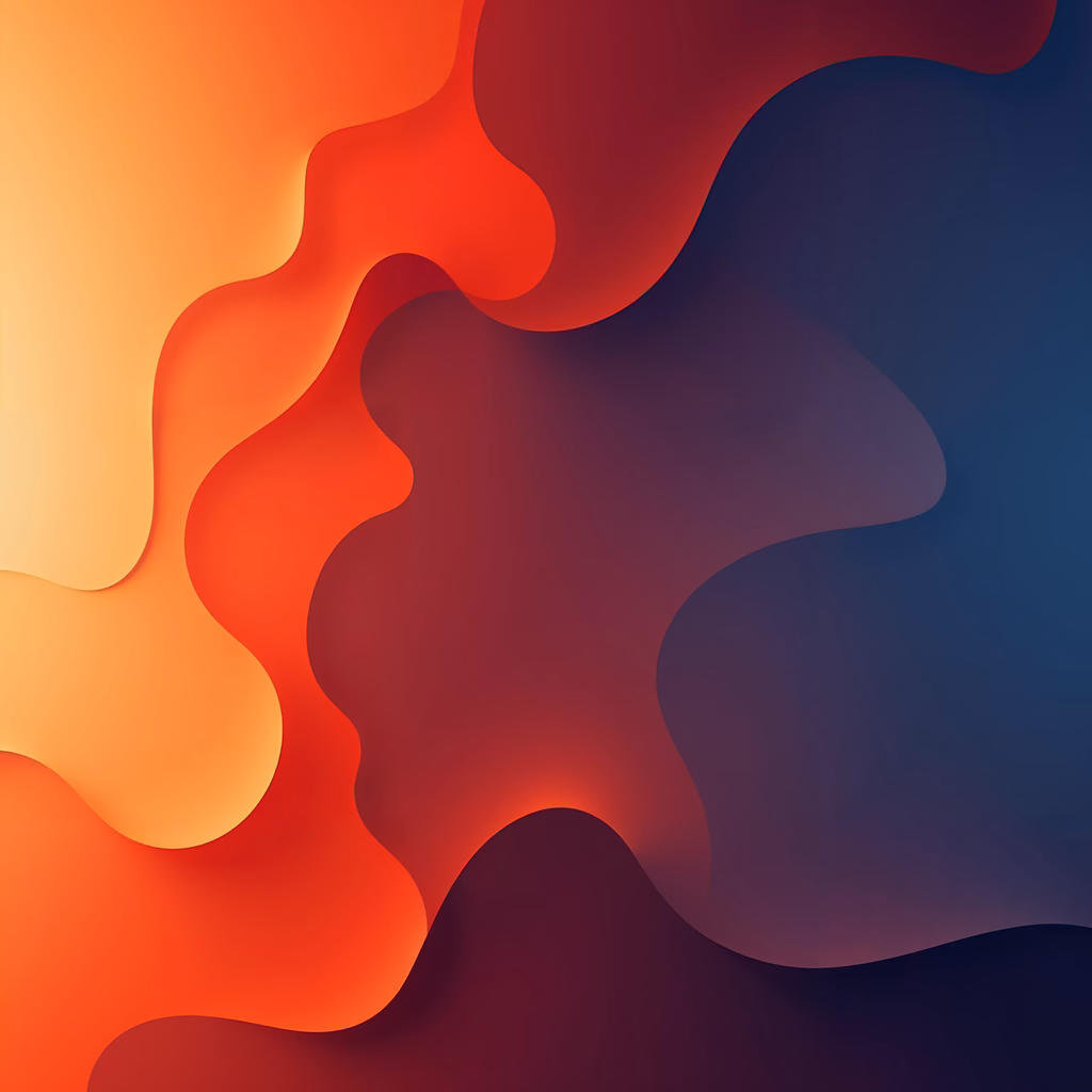 Vibrant abstract waves in warm and cool gradients.