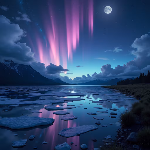 Aurora Borealis Reflection