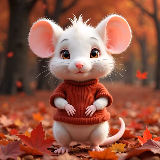 Autumn Mouse Illustration