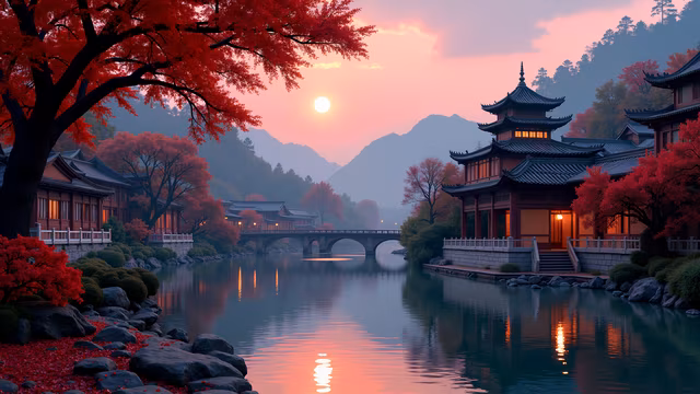 Autumn Serenity Illustration