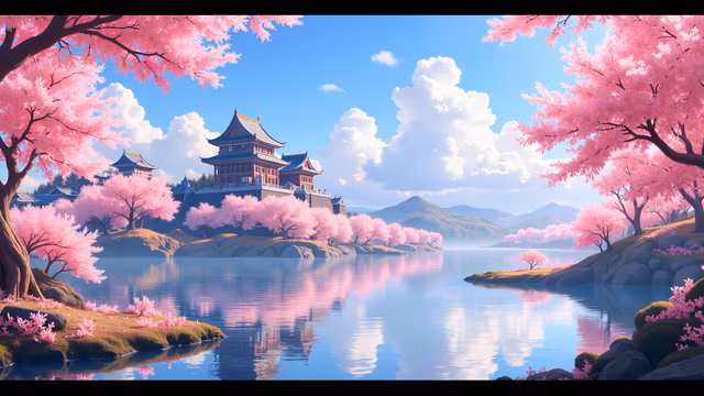 Cherry Blossom Festival Illustration