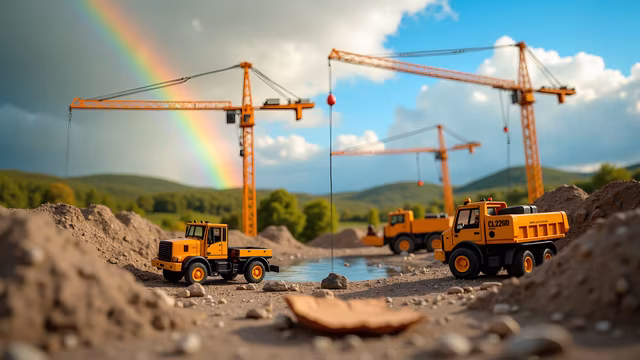 Construction Site Rainbow