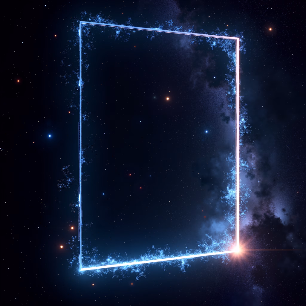 A mesmerizing cosmic portal set against a starry night sky, inviting exploration into the unknown.