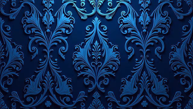 Elegant Blue Ornament