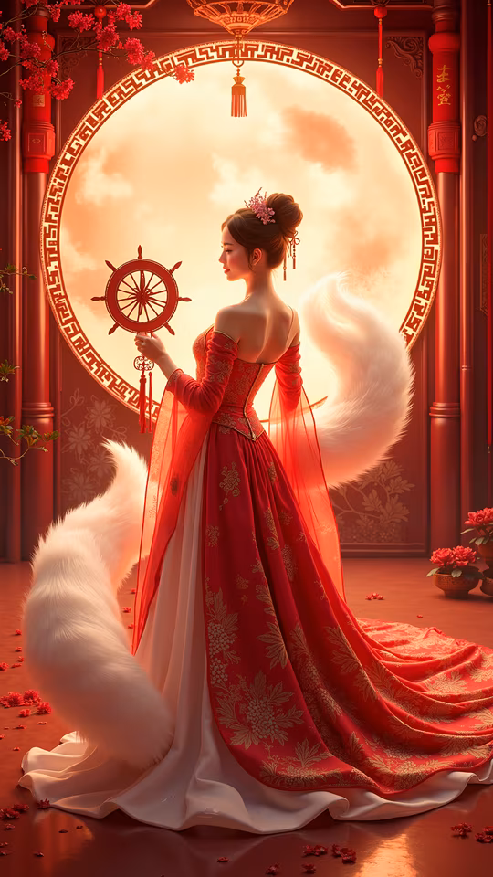 Elegant Red Princess