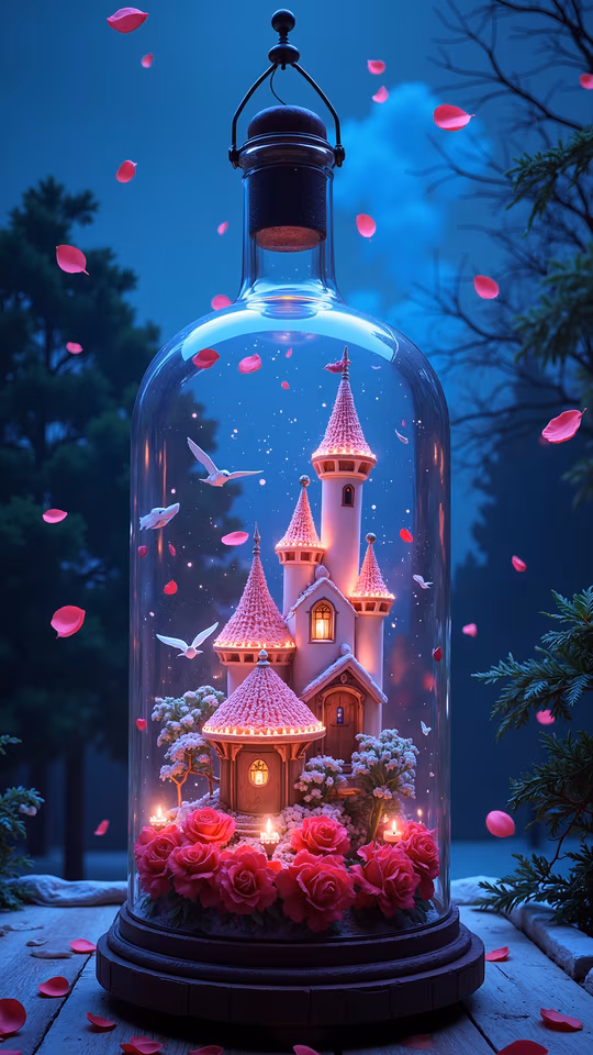 Enchanted Castle in a Bottle