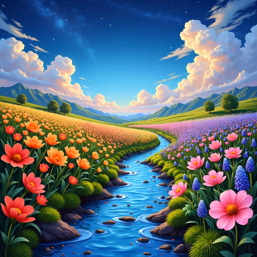 Enchanted Landscape Illustration