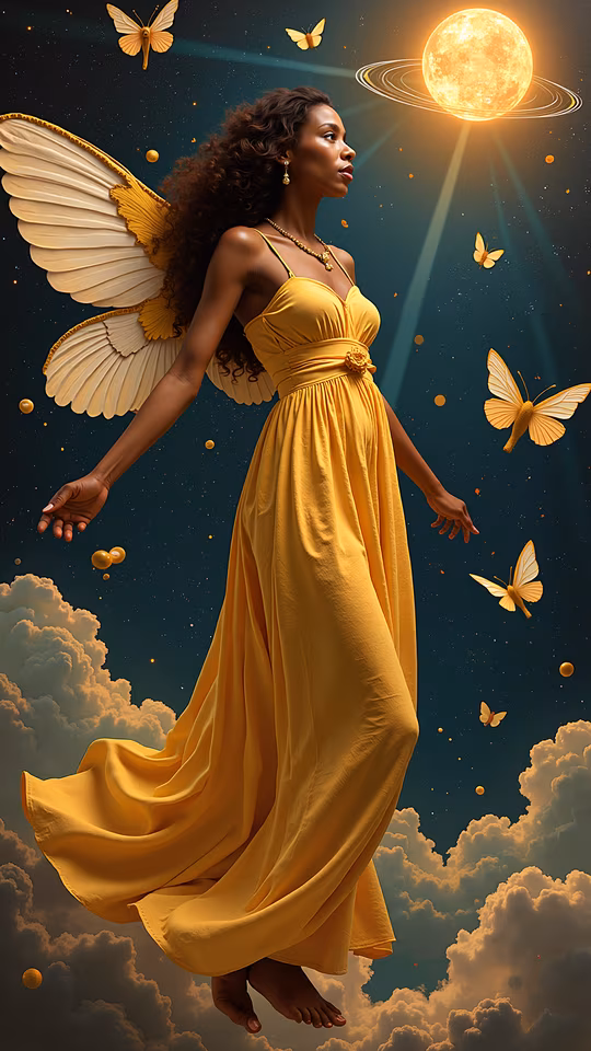 Fairy in Yellow Dress