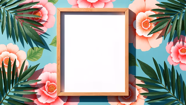 Floral Frame Illustration