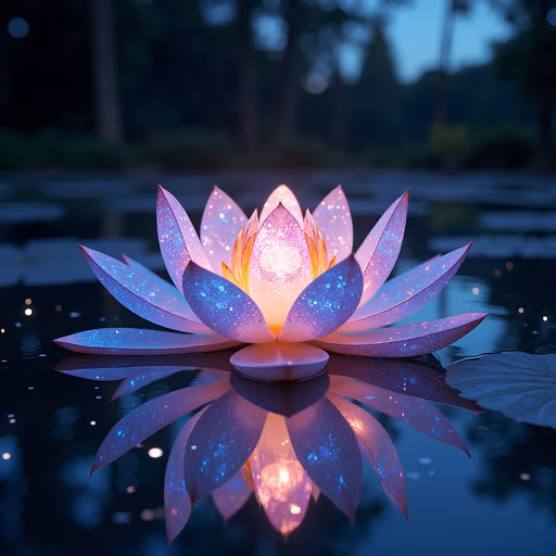 Glowing Lotus Illustration