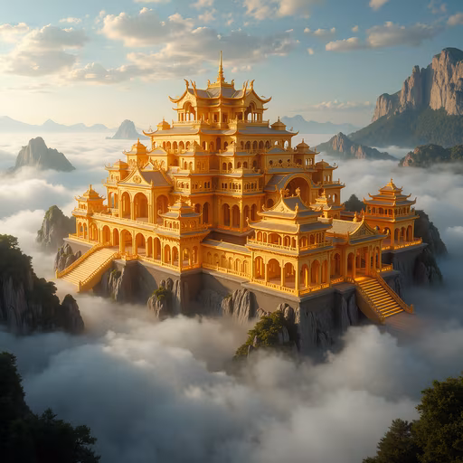Golden Palace in the Clouds