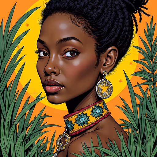 Jeweled Jungle Illustration