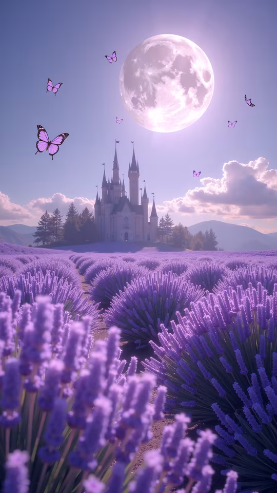 Lavender Castle Moonlight