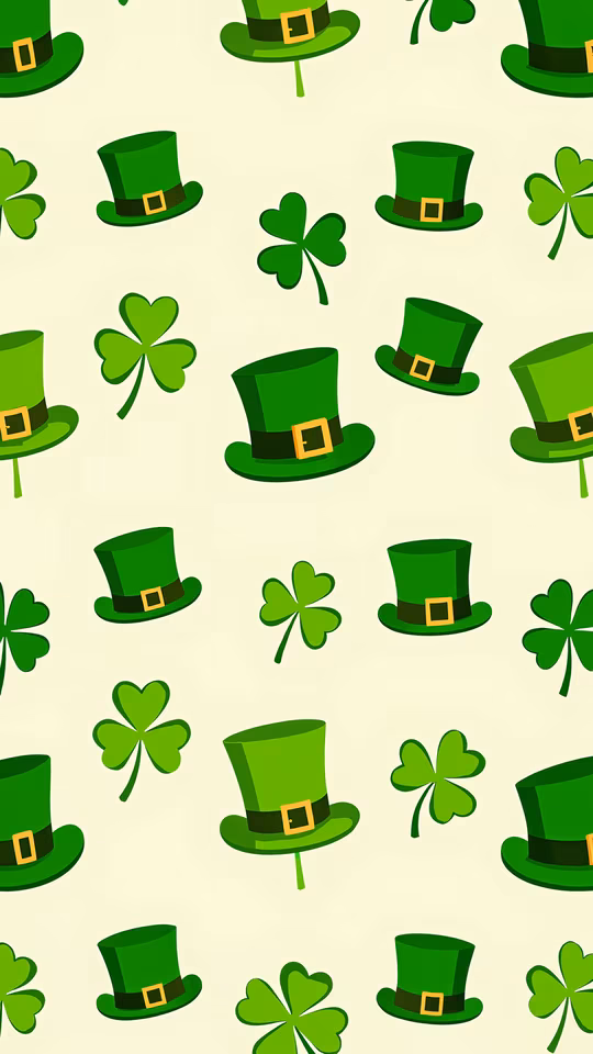 Leprechaun Hats and Shamrocks
