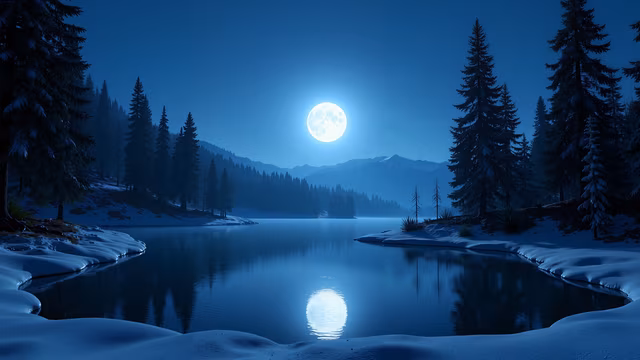 Moonlit Lake
