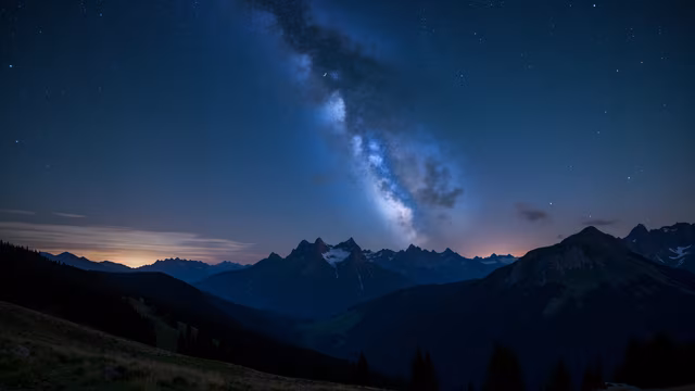 Mountain Night Sky