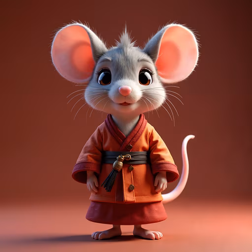 Mouse in Traditional Robe