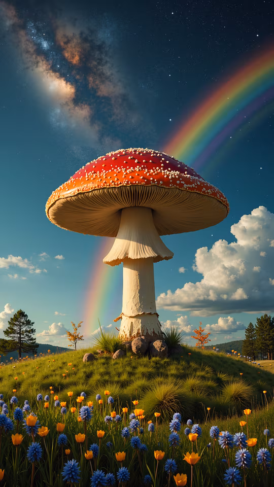Mushroom Rainbow Fantasy