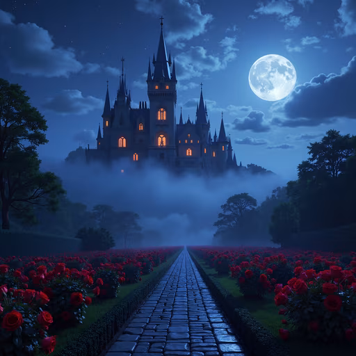 Mystical Castle Illustration