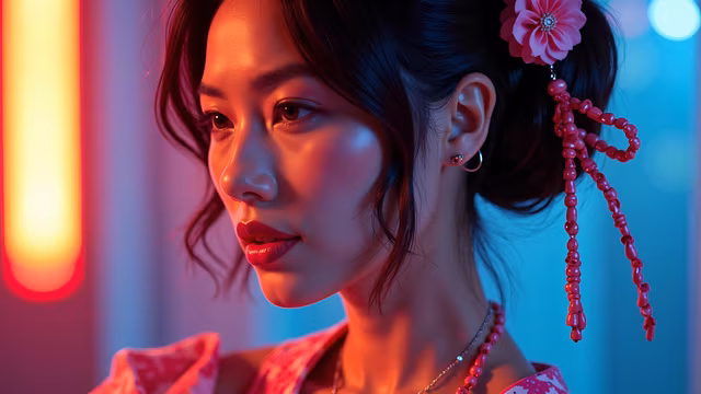 Neon Glamour Portrait